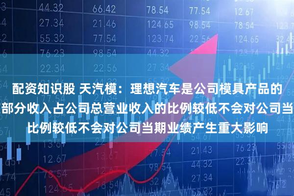 配资知识股 天汽模：理想汽车是公司模具产品的客户之一截至目前该部分收入占公司总营业收入的比例较低不会对公司当期业绩产生重大影响